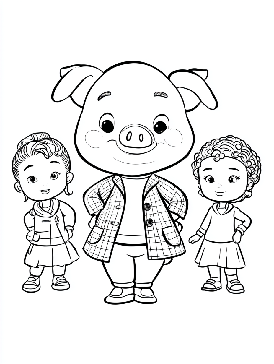 Świnka Grosik kolorowanka do druku 185